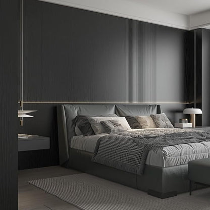 Abyssaly Black Wood Wallpaper 15.7 Inch X 196 Inch Peel and Stick Paper - Image 5