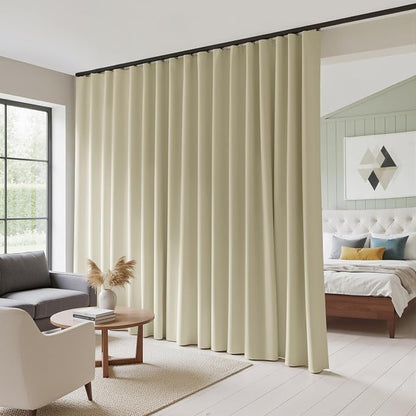 RYB HOME 100% Blackout Curtain for Sliding Glass Doors/Bedroom/Living Room by RYBHOME