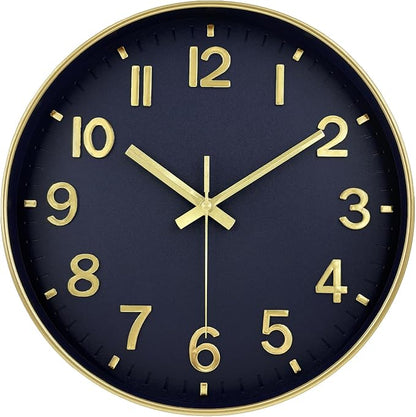 Wall Clock, 8 Inch Wall Clocks Battery Operated, Modern Non Ticking Silent by MABPEDO