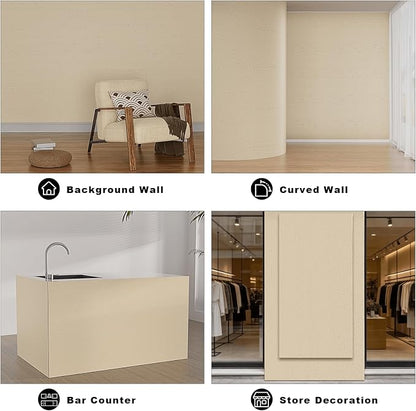 3D Wall Panels - 4PCS 47.2"x23.6" Faux Stone Wall Covering - MCM Modified Clay - Image 4