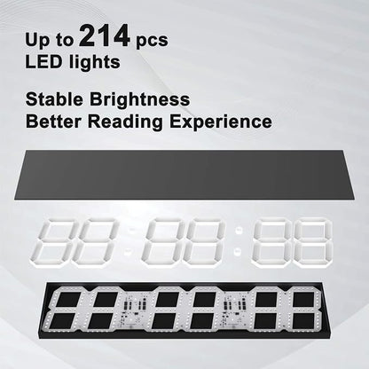 CHKOSDA Digital Wall Clock, Oversize Led Digital Clock - Image 5