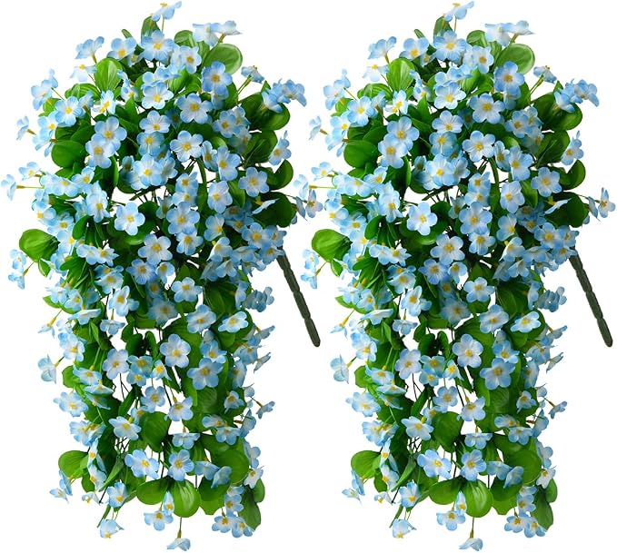 ZFProcess Artificial Fake Hanging Flowers Plants by ZFProcessArtificialFlowers