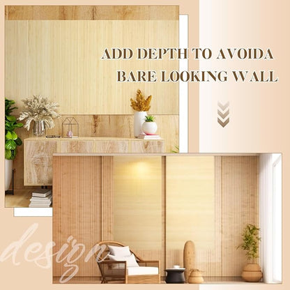 Juexica 1 Pcs Natural Bamboo Wall Panel - Image 3