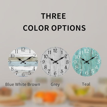 Wall Clock, 14 Inch Wall Clocks Battery Operated Silent Non Ticking, Large - Image 3
