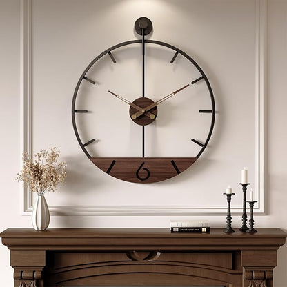 Large Wall Clock 30 Inch, Modern Farmhouse Wall Clock Battery Operated by Cuspin