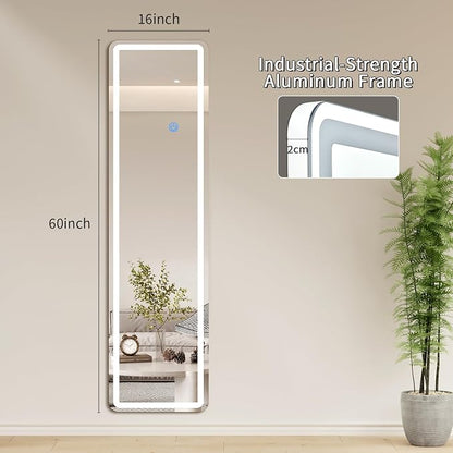 Koonmi Full Length Mirror with LED Lights, Big Mirror - Image 8