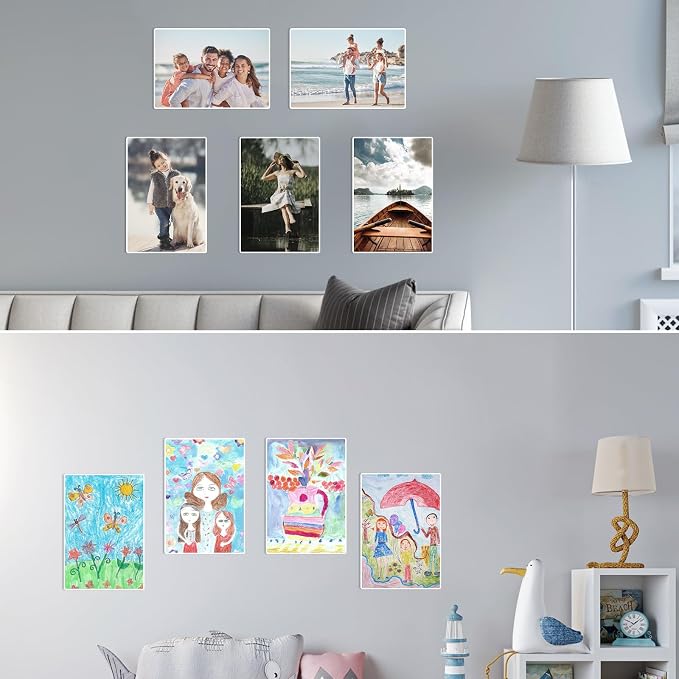 EHWINE 8 Pack 11x17 Wall Mount Acrylic Sign Holder, Wall Signs Photo Menu Flyer - Image 8