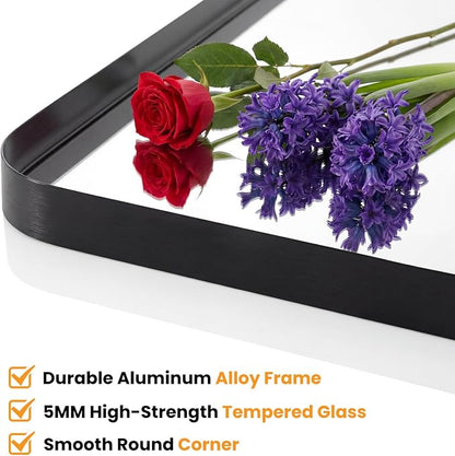 OLIXIS Bathroom Mirror for Over Sink, 30x40 Inch Wall Rectangle Mirror - Image 4