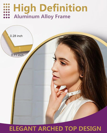 DMWOODFL 58"x18" Arched Full Length Mirror - Image 5
