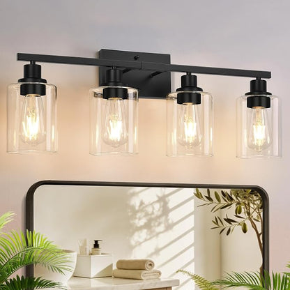 MOKATNG 4-Light Bathroom Light Fixtures, Vanity Light by Bathroomlightfixtures