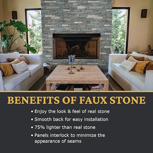 AZ Faux High-Density Polyurethane Faux Stone Flush Outside Corner - Image 4