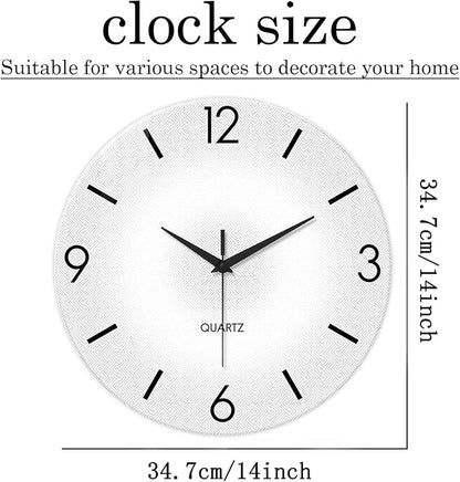 XFM White Wall Clocks Battery Operated - Image 6