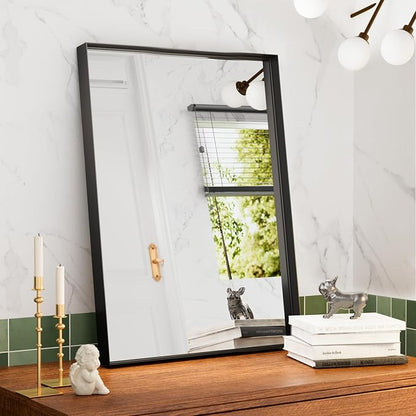 36”x 30” Black Bathroom Mirrors - Image 6