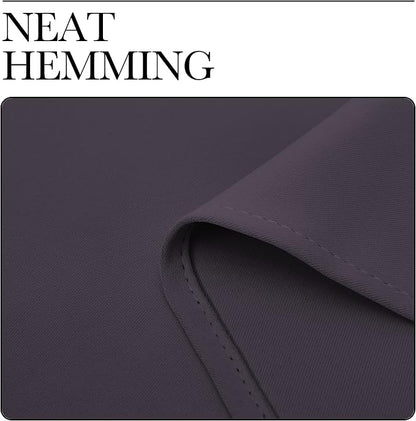 NICETOWN Greyish Purple Blackout Curtains 86 inches Length - Image 6