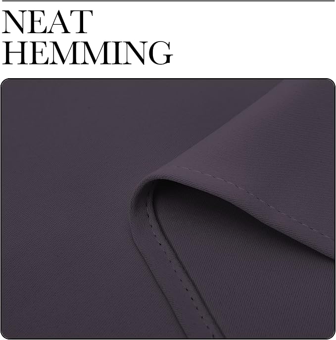 NICETOWN Greyish Purple Blackout Curtains 54 inches Length - Image 6