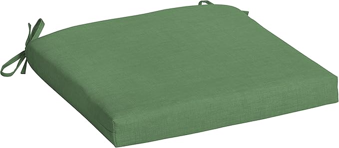 Arden Selections Rocking Chair Cushion, 19 x 18, Rain-Proof, Fade Resistant, Cushions for Rocking and Outdoor Chairs 18 x 19, Moss Green Leala (Pack of 4)