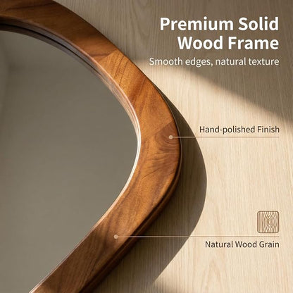 BOMINICA Full Length Irregular Wall Mirror, Decorative Floor Mirror - Image 3