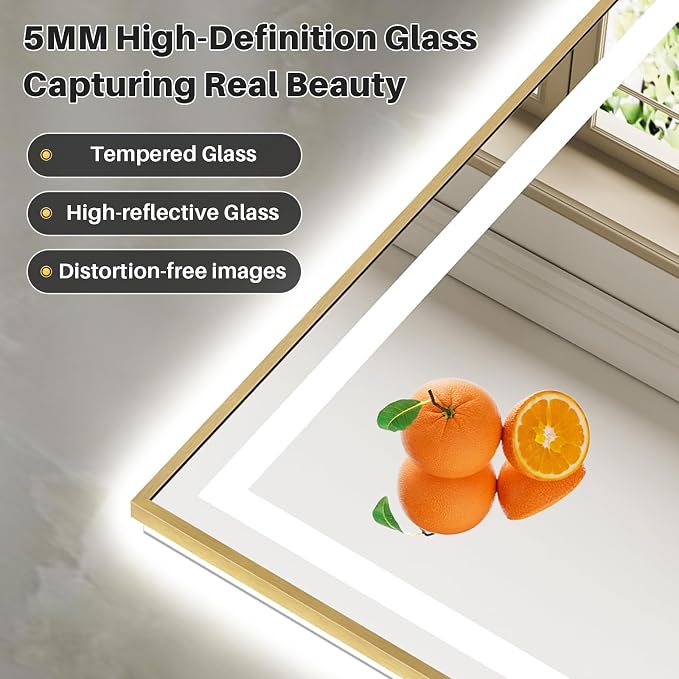 60x40 Inch LED Bathroom Mirror - Image 7