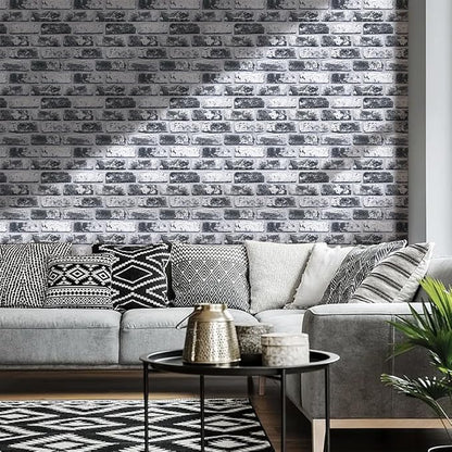 COMSTICKC 3D Faux Brick Wall Panels Peel and Stick Wall Stickers, Small Size - Image 6