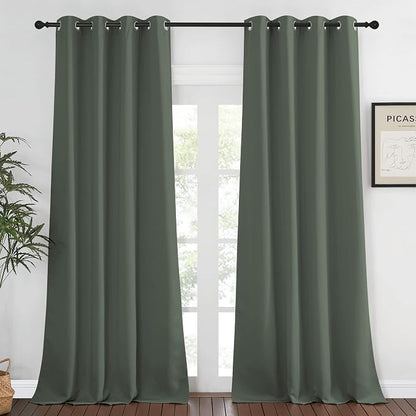 NICETOWN Blackout Curtain for Windows 120 inch Long by NICETOWN