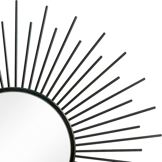 3 Pack Metal Mirrors for Wall Sunburst Wall Mirrors Home Décor Decorative - Image 2