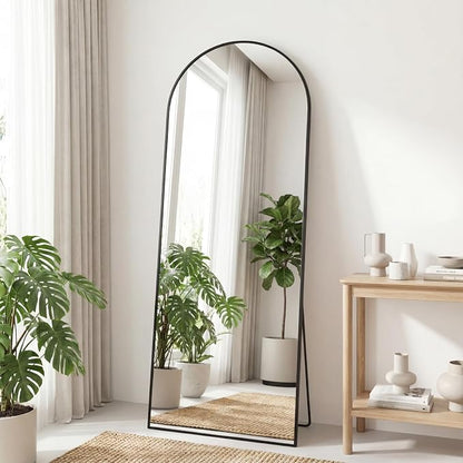 Sweetcrispy 56"x21" Arched Full Length Mirror, Leaning or Standing Full Body - Image 7
