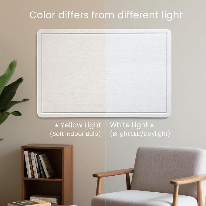 Lightomorrow Bulletin Board, 24 x 18 inches Felt Board Decorative Pin Board - Image 2