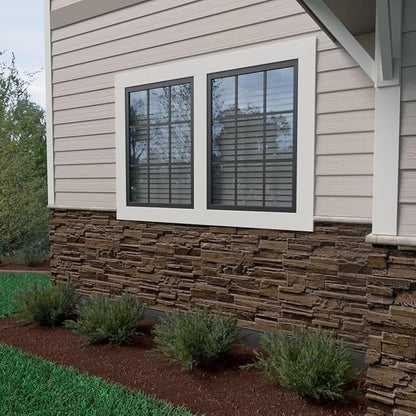 EverStone Cascade Faux Stone Panel, 48 5/8"W x 24 3/4"H x 1 1/4"D, Willow Peak - Image 10