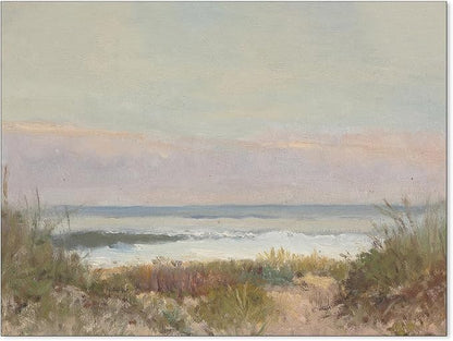 rumlud Beach Landscape Wall Art Vintage Coastal Scenery Posters Retro Nature by rumlud