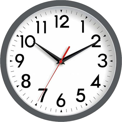DAXSMY Wall Clock Small Analog 8 Inch Silent Non Ticking Battery Operated by DAXSMY