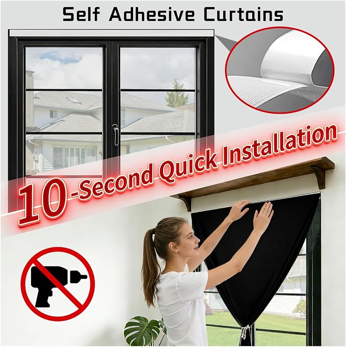 No-Drill 100% Blackout Shade - Image 3