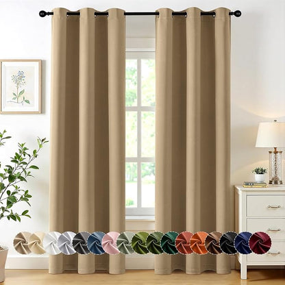 MIULEE Blackout Curtains for Bedroom Living Room 2 Panels, Thermal Insulated by MIULEE