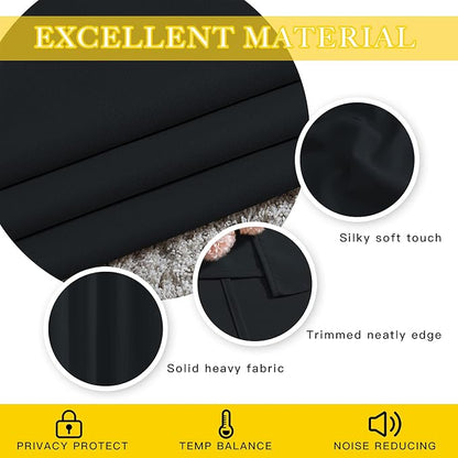 NICETOWN Black Out 144 inch Curtain - Image 5