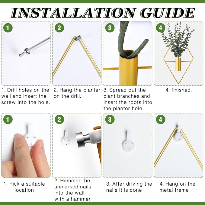 Jexine 8 Pcs Hanging Planters - Image 3