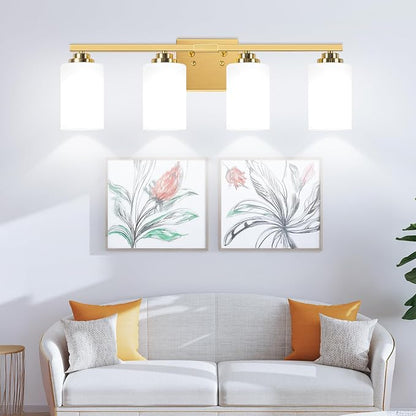4-Light Bathroom Light Fixtures, Classic Wall Light Fixture - Image 9