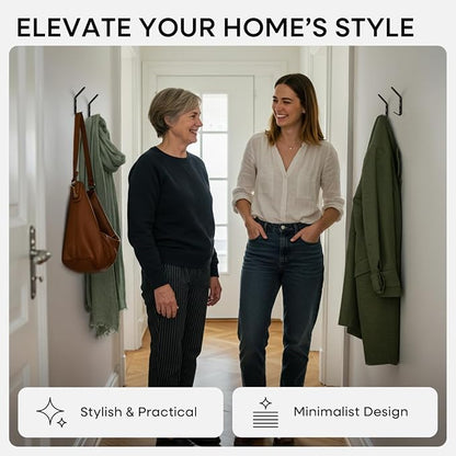 Homeforia Wall Coat Hook Rack - Image 2