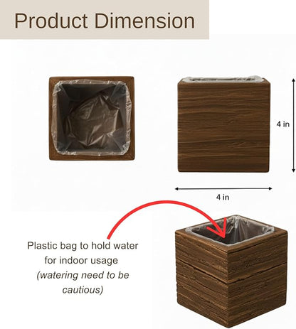 LaLaGreen Wood Planter Box for Indoor Plants Wooden Wall Hanging Planters for - Image 8