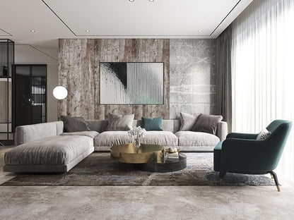 Dimoon Wallpaper 118"x17.7" Wood Peel and Stick Wallpaper Thicken Dark Grey - Image 5