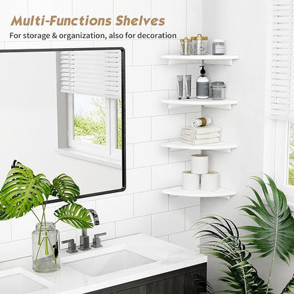 Forbena White Corner Floating Shelves - Image 3