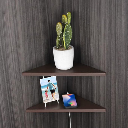 evron Corner Mounting Shelf Set of 2 – Easy to Install Floating Wall Shelves - Image 8