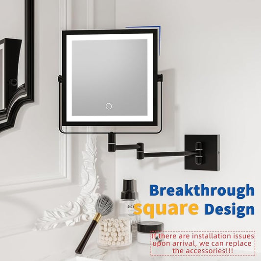 Ruacq Rechargeable Wall Mounted Makeup Mirror - Image 2