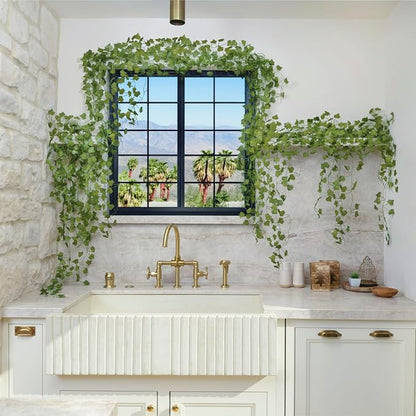 CQURE 240 Pack 1680Ft Artificial Ivy Fake Vines, Ivy Garland Greenery Garland - Image 6