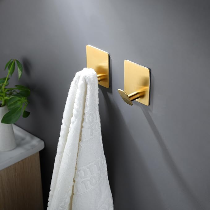 DELITON 8 Pack Gold Wall Hooks - Image 4