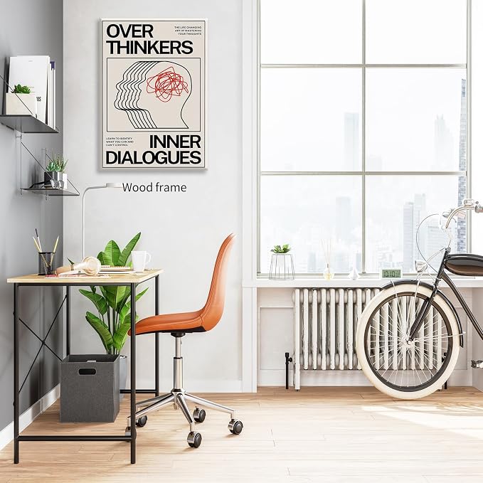 Maximalist Vintage Mental Health Posters Retro Unique Eclectic Wall Art 08x10 - Image 6