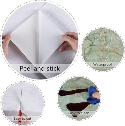 Marble Contact Paper for Countertops Waterproof Marble Wallpaper Peel and Stick - Image 9