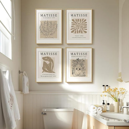 Framed Matisse Neutral Wall Art Set of 4 - Image 2