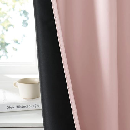 RYB HOME 100% Blackout Basement Curtains 36 inches Long, Heat & UV Blocking - Image 4