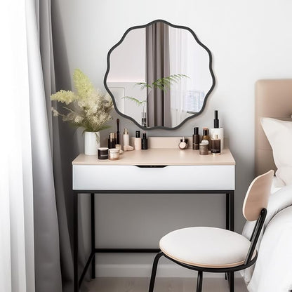 WallBeyond Round Wavy Mirror for Wall Decorative 24 inch, Modern Round Mirror - Image 4