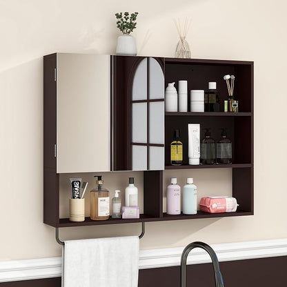 Medicine Cabinet, Wooden Bathroom Wall Cabinet by Unknown