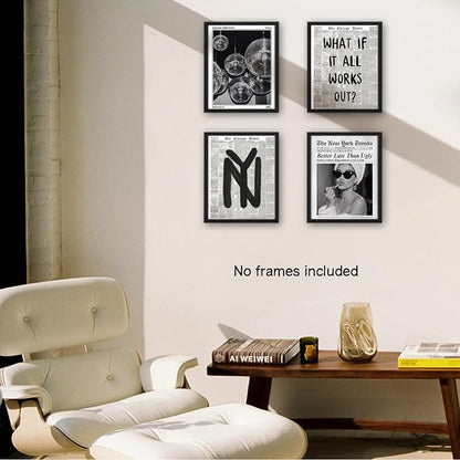 NaZaUK Trendy Preppy New Yorkers Poster Decor, Funky Aesthetic Wall Art Prints - Image 3